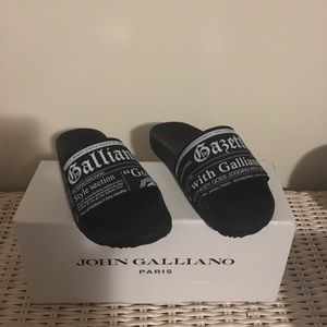 John Galliano Paris Gazette Sandals